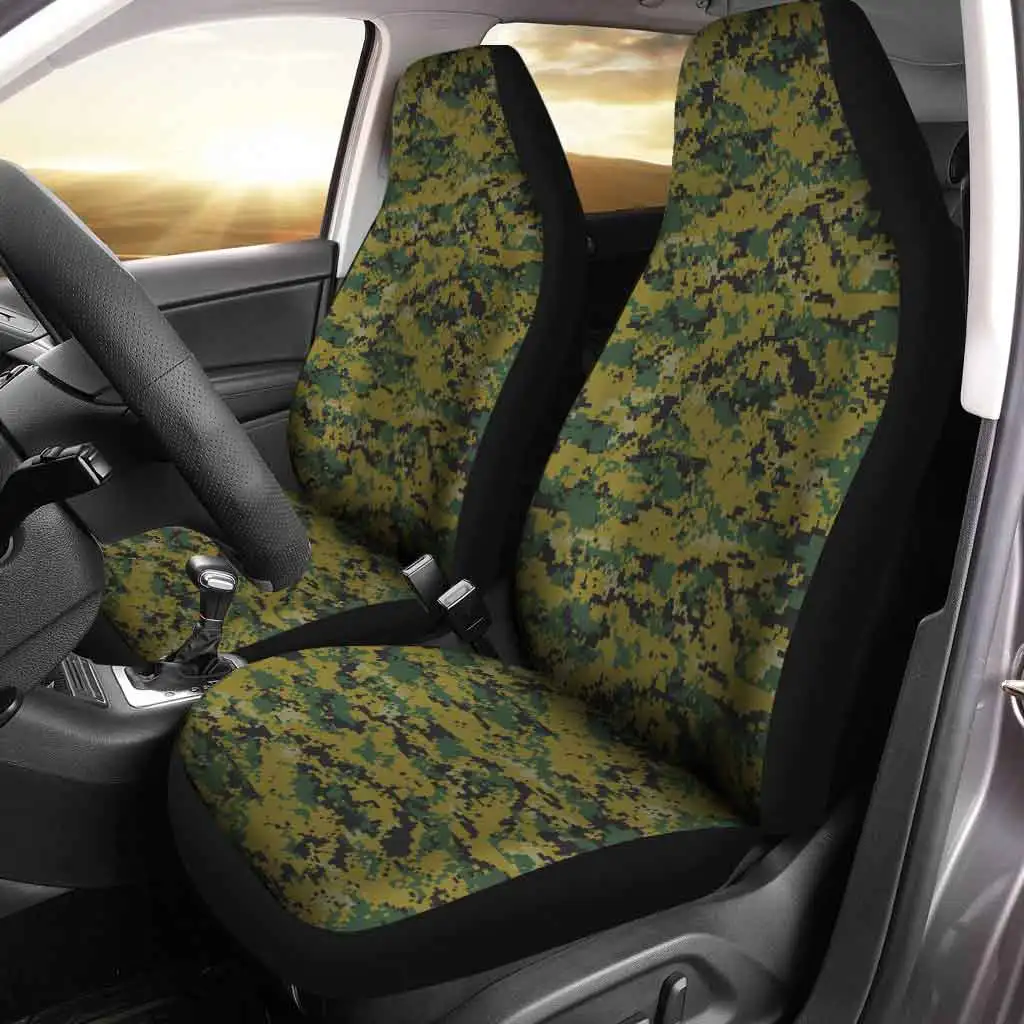 

U.S Air Force Car Seat Covers Camouflage US Armed Forces, Universal Front Seat Protective Cover