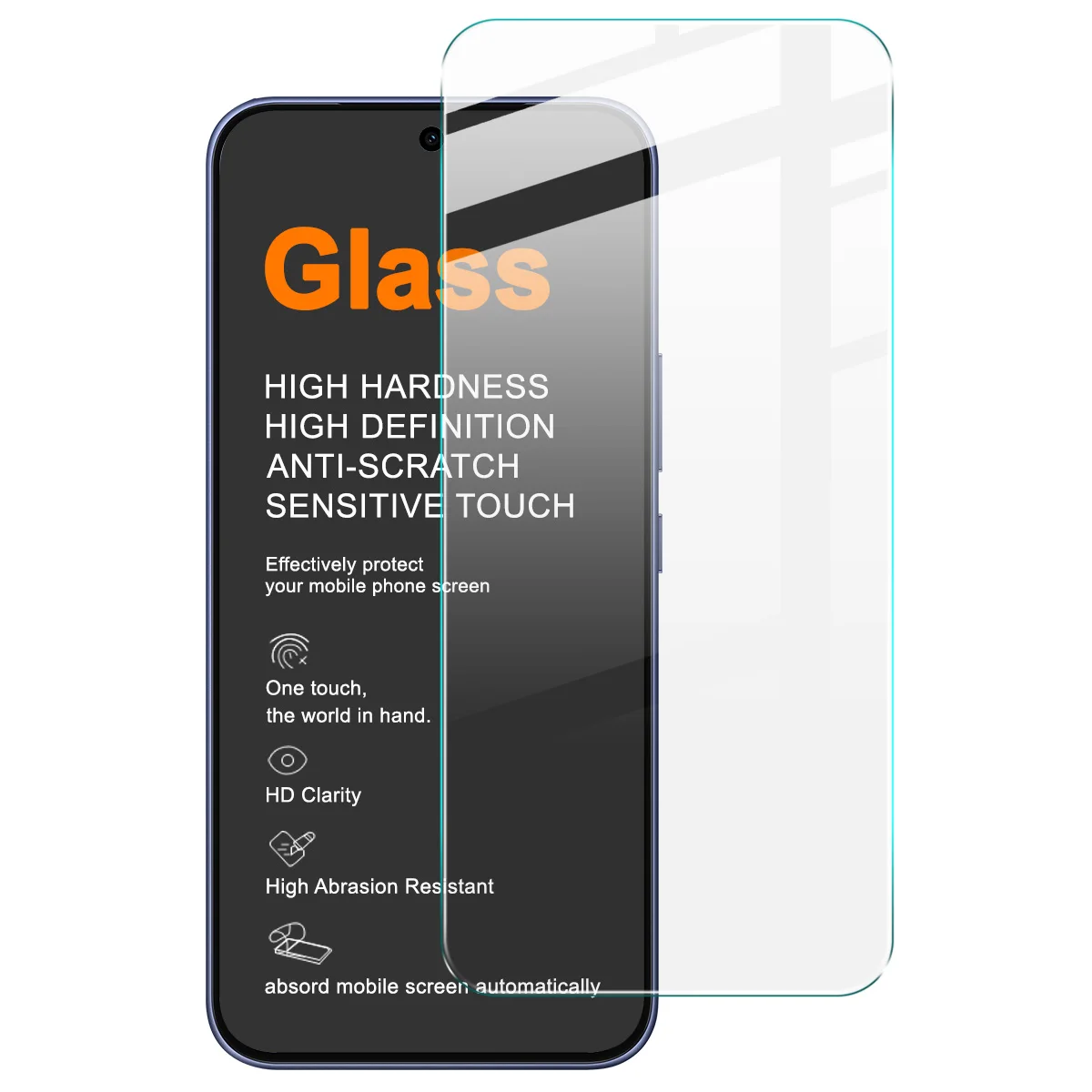 

IMAK H Tempered Glass for Vivo V70 FE 5G Screen Protector Film Support Fingerprint