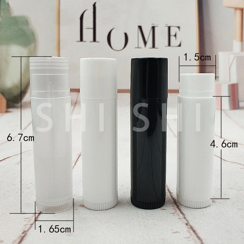 50 Stuks 5Ml Lipgloss Tube Lege Cosmetische Organizer Lipstick Potten Lippenbalsem Lipgloss Buizen Container Voor Reizen Make-Up flessen Wit