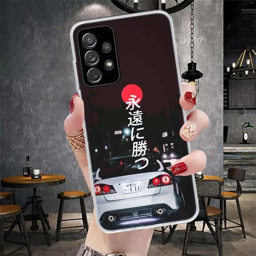 JDM Type R Civic Sport Car Phone Case For Samsung Galaxy A55 A54 A53 A52 A15 A14 A13 A12 A35 A34 A33 A32 A25 A24 A23 A22 A04S A0