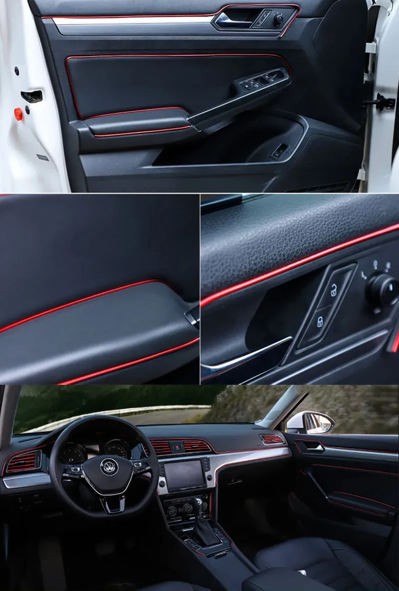 Auto Innen Dekorative Streifen 3D Auto Tür Mittelkonsole Lücke Instrument Panel Dekorative Linie Auto Modifikation Liefert – Detail 13