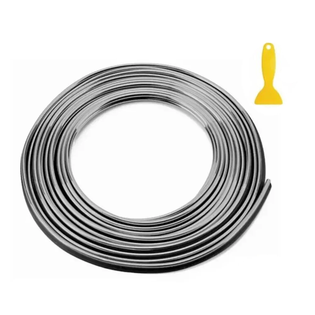 Car Moulding Decoration /Flexible Trim Strips 5M Red Silver Interior Gap Decor Strip With Install Tool Auto Interior Decorati/