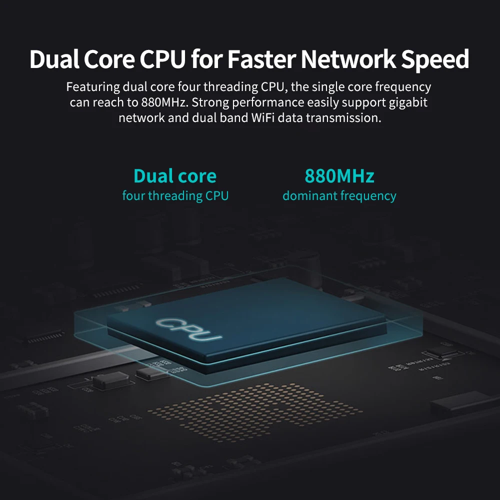 جهاز توجيه Xiaomi 4A/ 4A إصدار جيجابت 2.4 جيجا هرتز 5 جيجا هرتز واي فاي 1167 ميجا بت في الثانية مكرر واي فاي 128 ميجابايت DDR3 مكاسب عالية 4 هوائيات موسع الشبكة