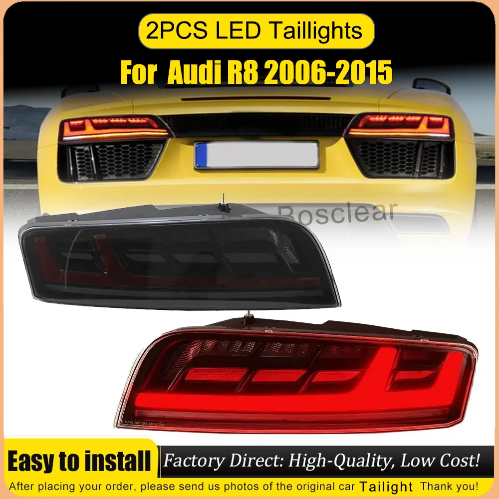 

2pcs Car LED Light for Audi R8 2006-2015 LED Dynamic Running Water Modified LED Tail Lights for Audi R8 Taillamp Car Accessories