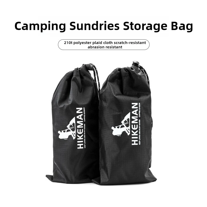 

HIKEMAN уличная сумка для хранения колышек для палатки 25x14 см ветрозащитный органайзер для веревки алюминиевый кол аксессуар полиэстеровая сумка на шнурке
