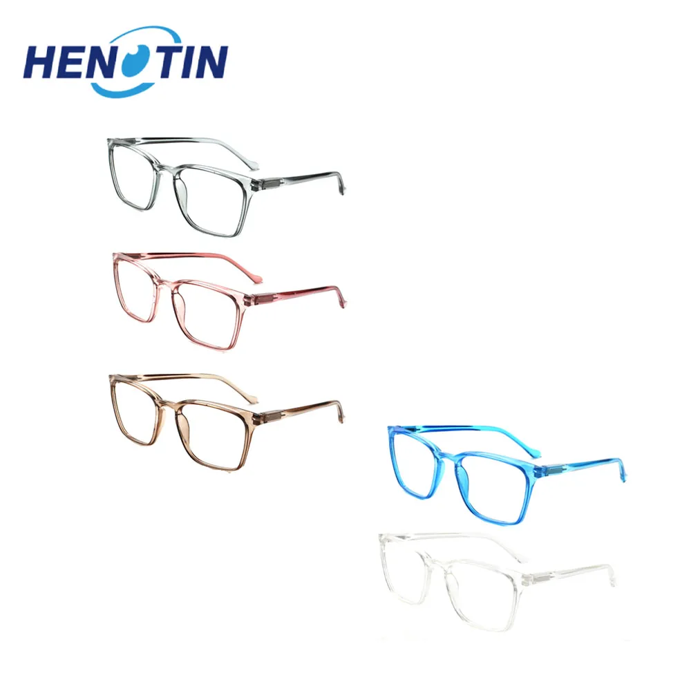 

Henotin Fashion Reading Glasses Men's Women's Ultralight Clear Presbyopia Glasses with Spring Hinges Diopter +2.0+2.5+3.0+3.5