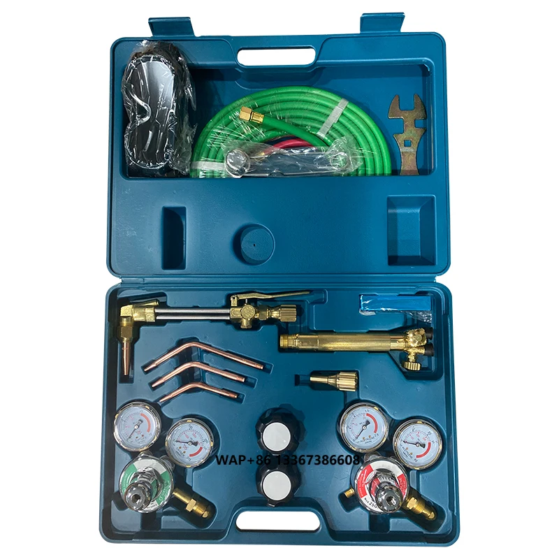 Welding Cutting Torch Kit Industrial Pressure Reducer N2 CO2 O2 Acetylene Welding Cutting Oxygen Regulator Set