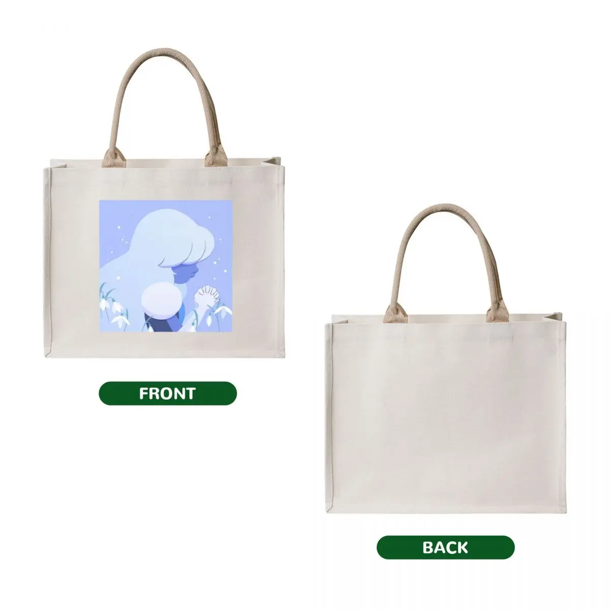 Pastel Sapphire portrait Tote Bag great bag hand bag Shopping bags Shopper handbag
