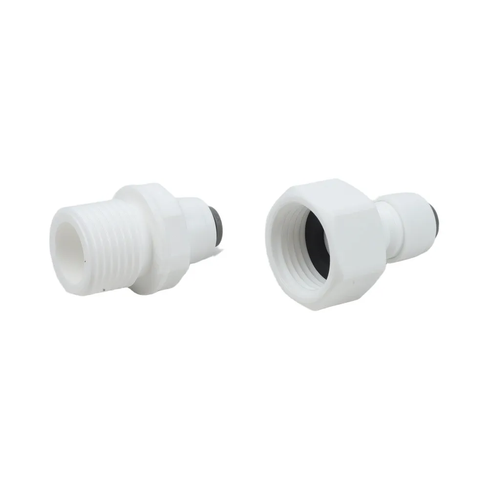 1/4 inch to 1/2 inch Water Connector Adapter for Reverse Osmosis Units Purifiers and Aquarium Systems 1/4 inch