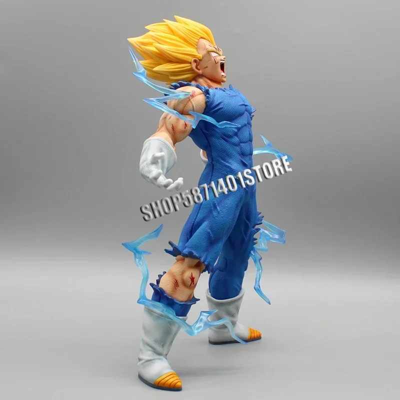 Anime vegeta dragon ball z figuras majin vegeta figuras de ação 25cm pvc coleção modelo estátua brinquedos decoração desktop presentes