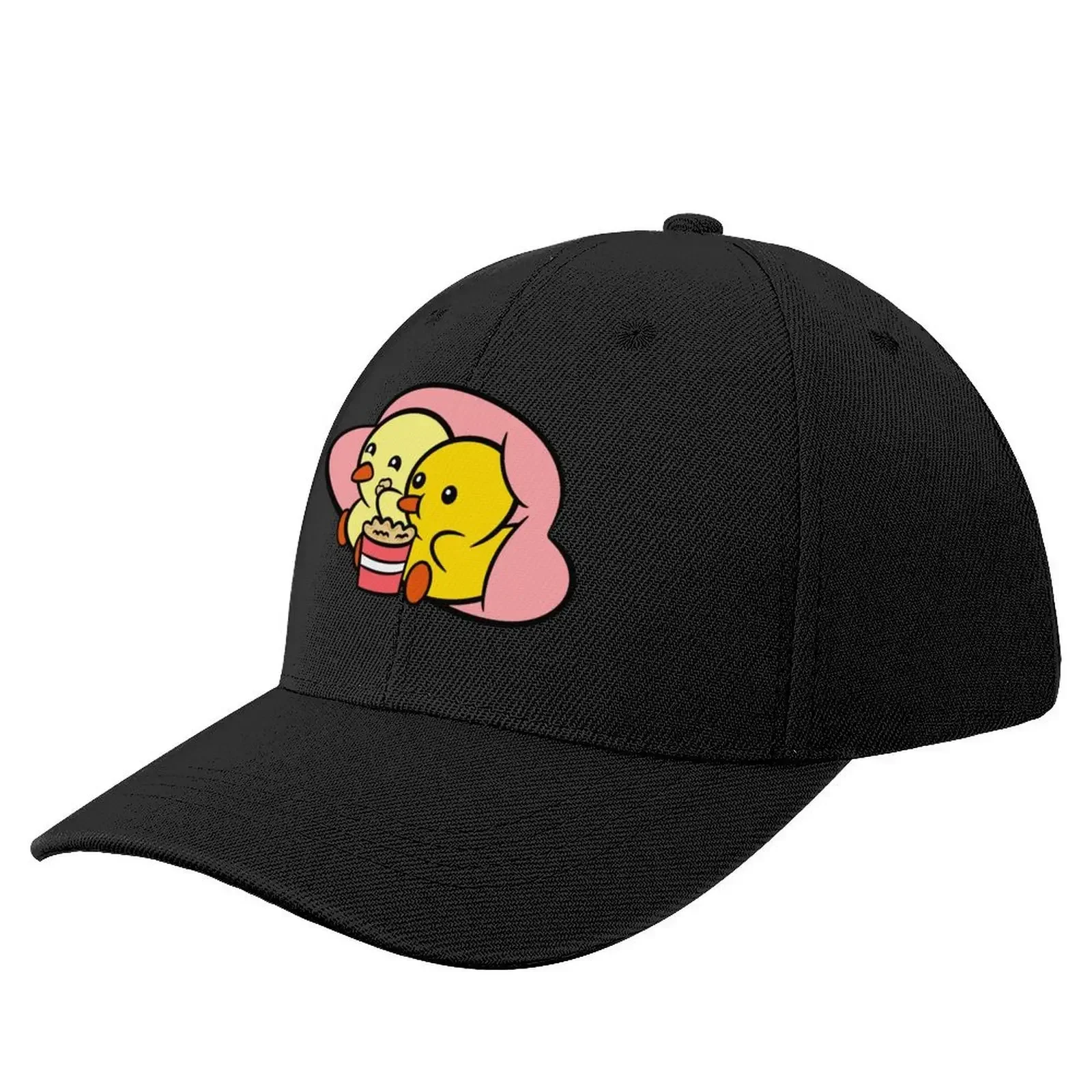 Duckie and Duck: Popcorn Baseball Cap Hat Man Luxury Streetwear New In The Hat Hats Man Women's