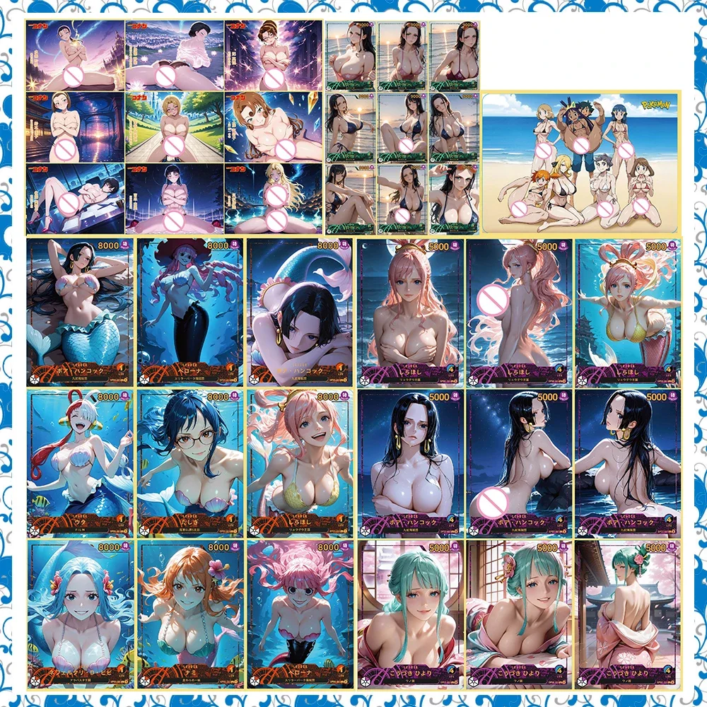 

Аниме One Piece Pokemon DIY ACG Kozuki Hiyori Perona Shirahoshi Премиум блестящие коллекционные карты подарки на Рождество и день рождения