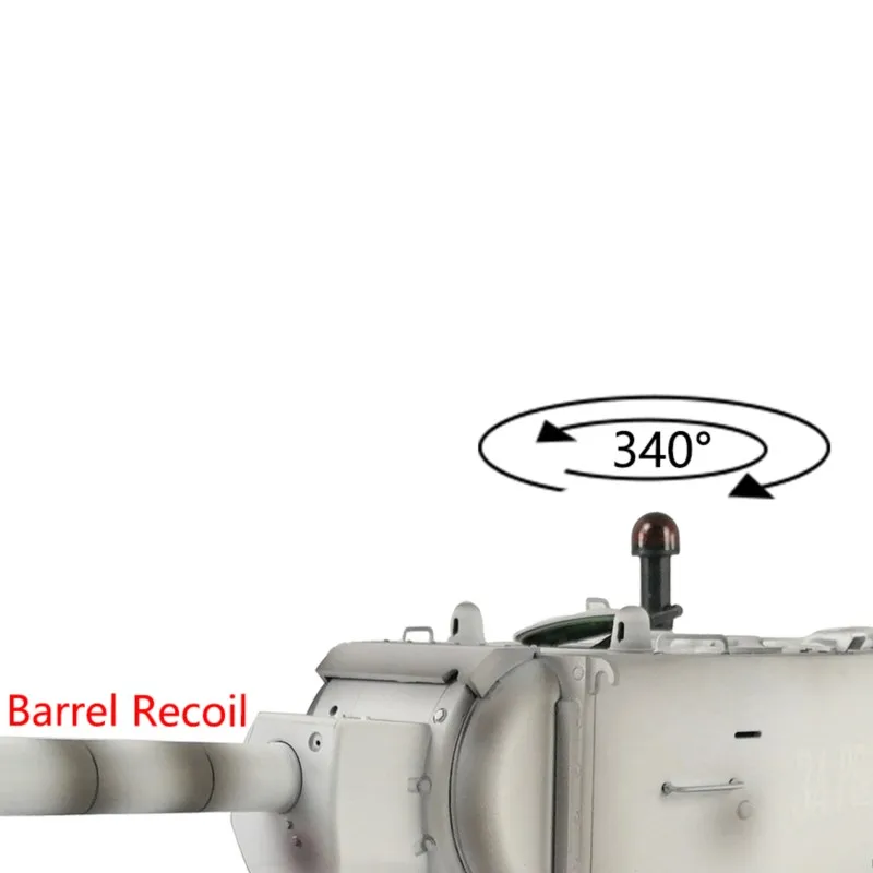 HENG LONG 1/16 7.0 Upgraded Soviet KV-2 RTR RC Tank Gigant 3949 360° Turret Gearbox Tracks Remote Control Toys Car TH20015-SMT4