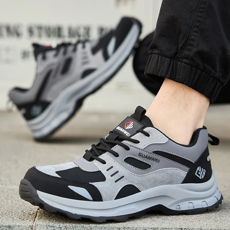 Men's Work Security Shoes Safety Work Boots Anti-smash Anti puncture Work Sneakers Steel toe shoes Protection boots Comfortable