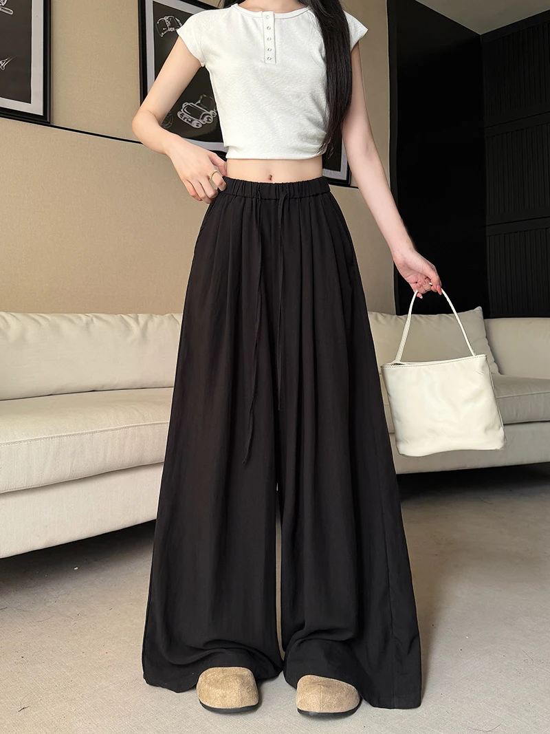 

plus Size Casual Pants Women's Loose Comfortable Fashionable Summer New Lazy Style Floor-Length Pants Versatile Casual Trousers