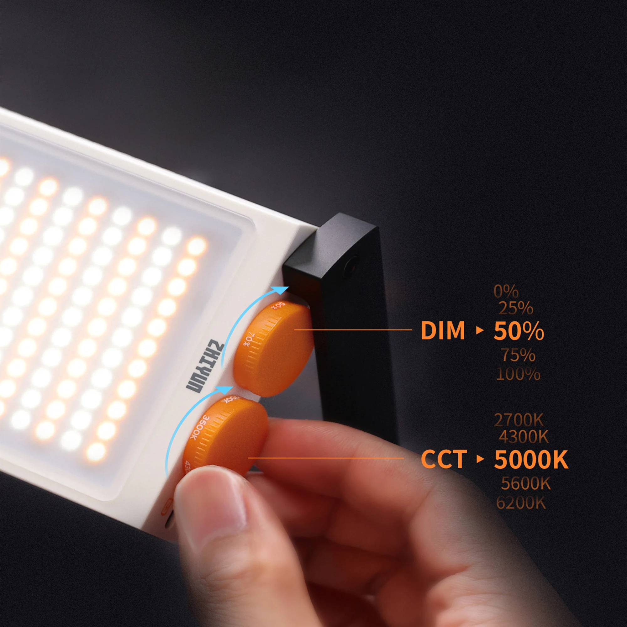 ZHIYUN公式FIVERAY M40 40W LEDライト ポケットライト 写真撮影 ビデオ