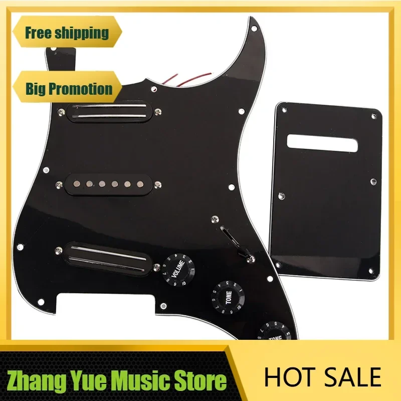 

3-Ply Sss Dual track Pickups Loaded Prewired Guitar Pickguards For 11 Hole Electric Guitar