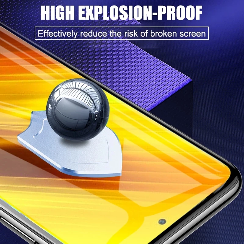 3PCS Hydrogel Film Für Xiaomi Poco F3 F4 X3 NFC X4 GT X5 F5 M3 M4 M5S M6 5G pro Volle Abdeckung Screen Protector – Detail 3
