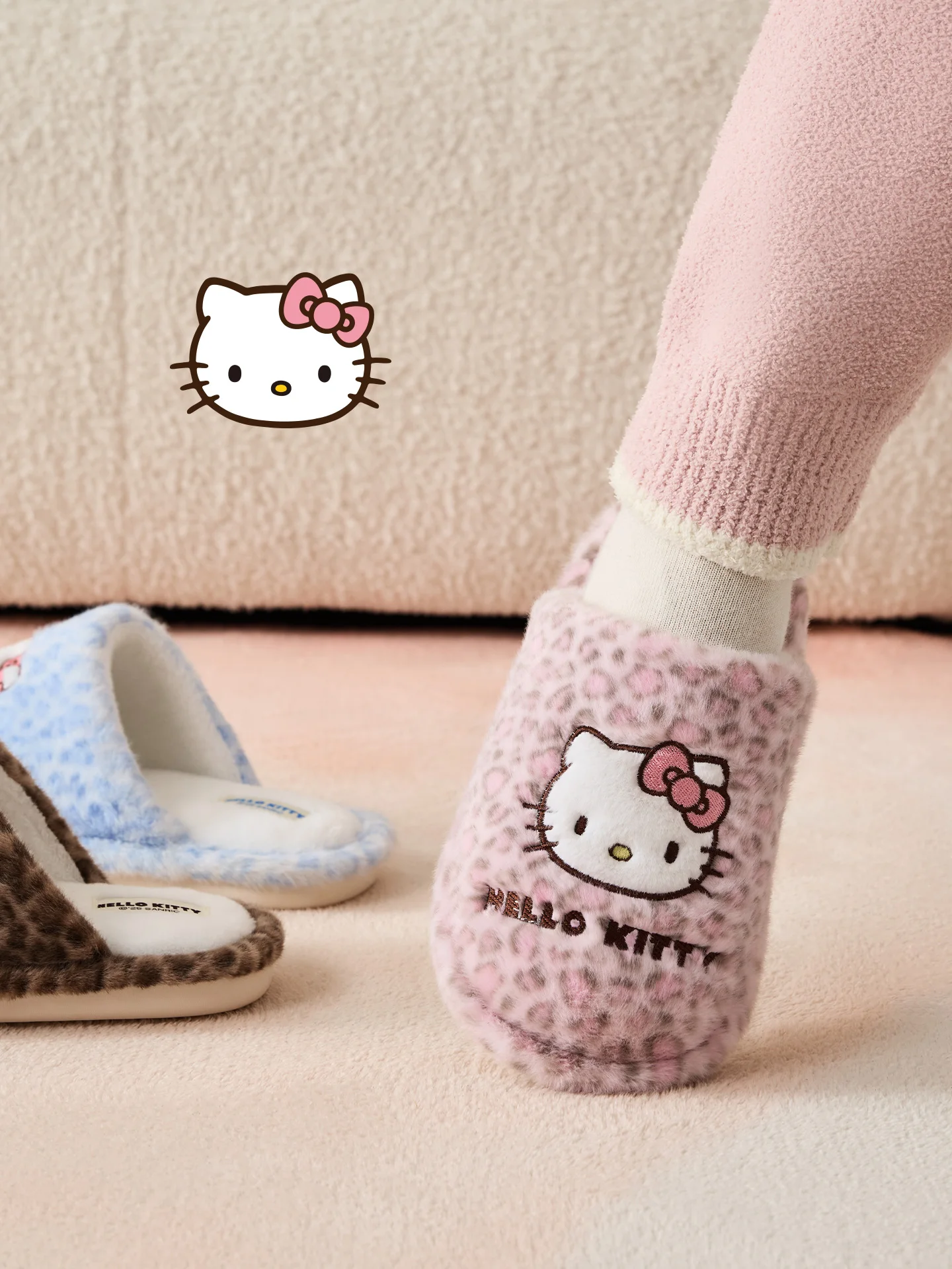 New Winter Lovely Women's Slippers Home Cute Cartoon Cotton Slippers Christmas Deer Non-Slip House Shoes - Image 3