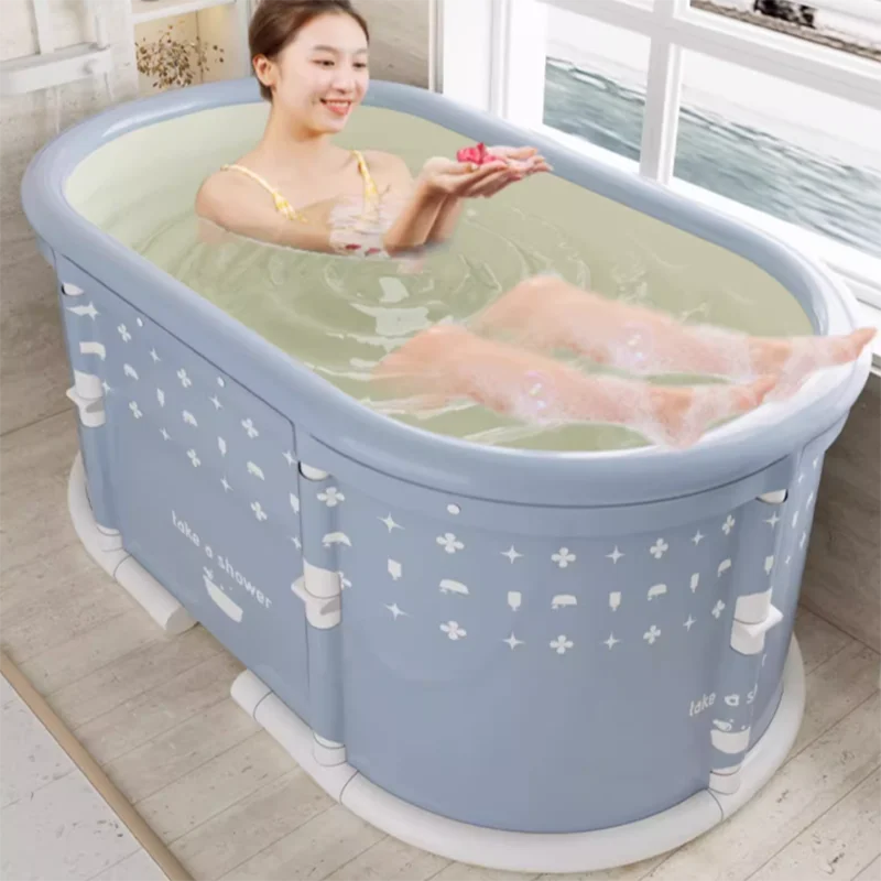 Bathroom Watherproof Bathtubs Design Long Hot Portable Bathtubs Folding Adults Baignoire Pliable Adulltes Home Furniture