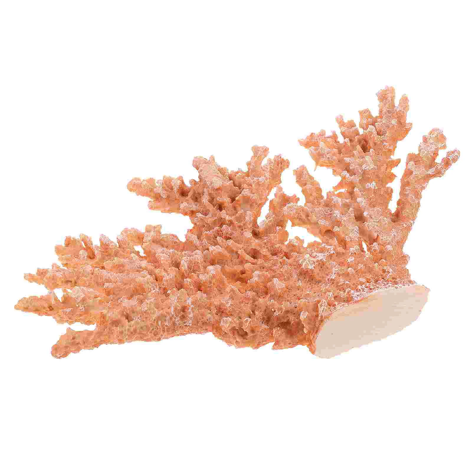 Artificial Eucalyptus Coral Ornaments Vases Home Decor Glass Decorative Figurine Sculptures