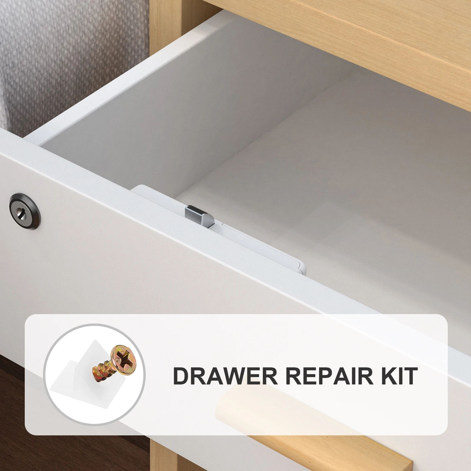 

50pcs Back Plate Corner Codes Drawer Supports Bottom Repair Wedge Iron Cabinet Reinforcement Storage Wardrobes Brackets