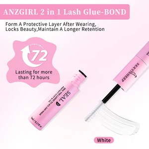 Glue and sealing for individual eyelashes, 10ml, glue and seal, super strong fixation, eyelash extension and eyelash glue remover, 5ml tweezers kit 6 Main Sales Cilities Remover - №4