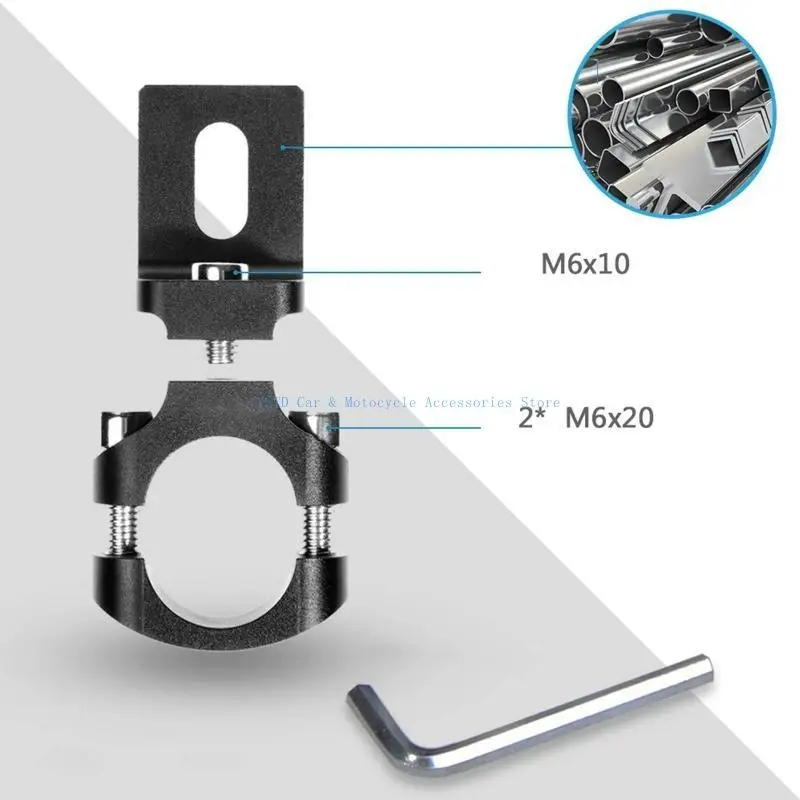 

L5BC Fog Lamp Bracket 22mm Hole Diameter Motorcycle Headlight Mount Bracket Rack