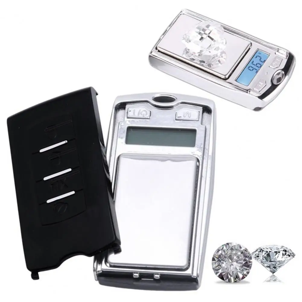 0.01g Electronic Jewelry Scale Mini Car Key Creative Metal Accurate Digital Pocket Food Kitchen Scale Tool