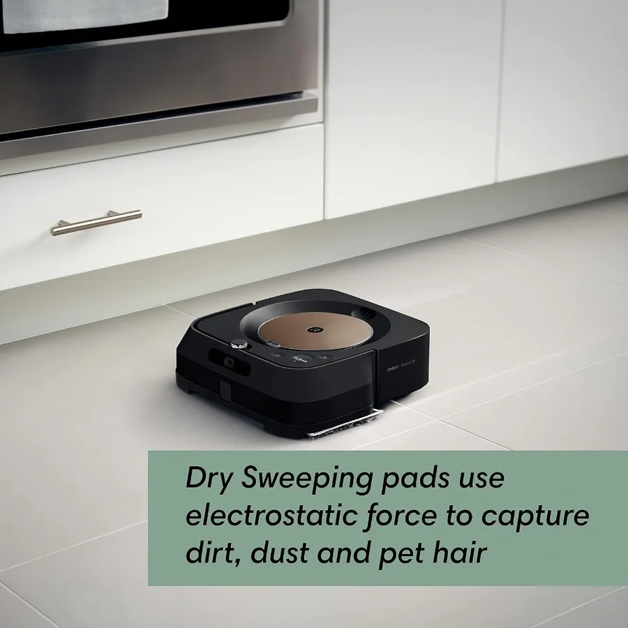 Ultimate Robot Mop- Wi-Fi Connected Precision Jet Spray Smart Mapping Works with Alexa Ideal for Multiple Rooms
