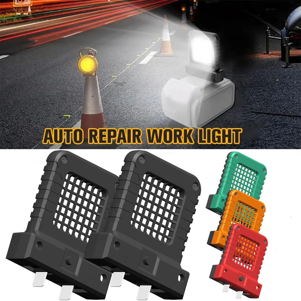 

1/2 шт. аксессуары для электроинструментов, светодиодная рабочая лампа для Makita、Milwaukee、Dewalt、Bosch、Dayi Lomvum Zhipu 21 В, литий-ионный аккумулятор, аварийный светильник