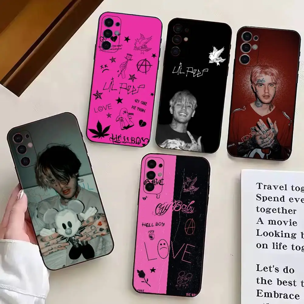 Tribute Hot Rapper LIl Peep Phone Case For Samsung S25,S24,S21,S22,S23,S30,Ultra,S20,Plus,Fe,Lite,Note,10,Black Cover