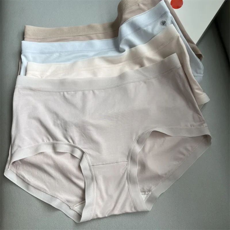 4pcs Per Box Women's Panties Silkworm Silk Crotch Comfortable Breathable Shorts