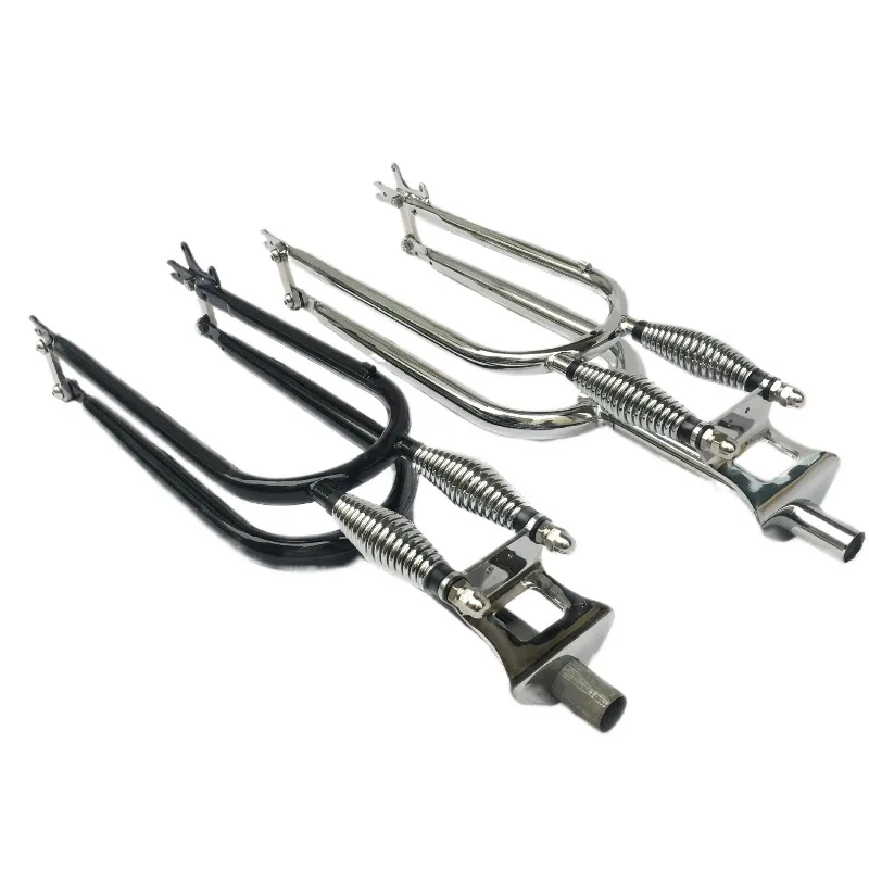 Retro ATV special front fork highlight chrome 26 * 4.0 fat tire snowmobile front fork 230mm toothless