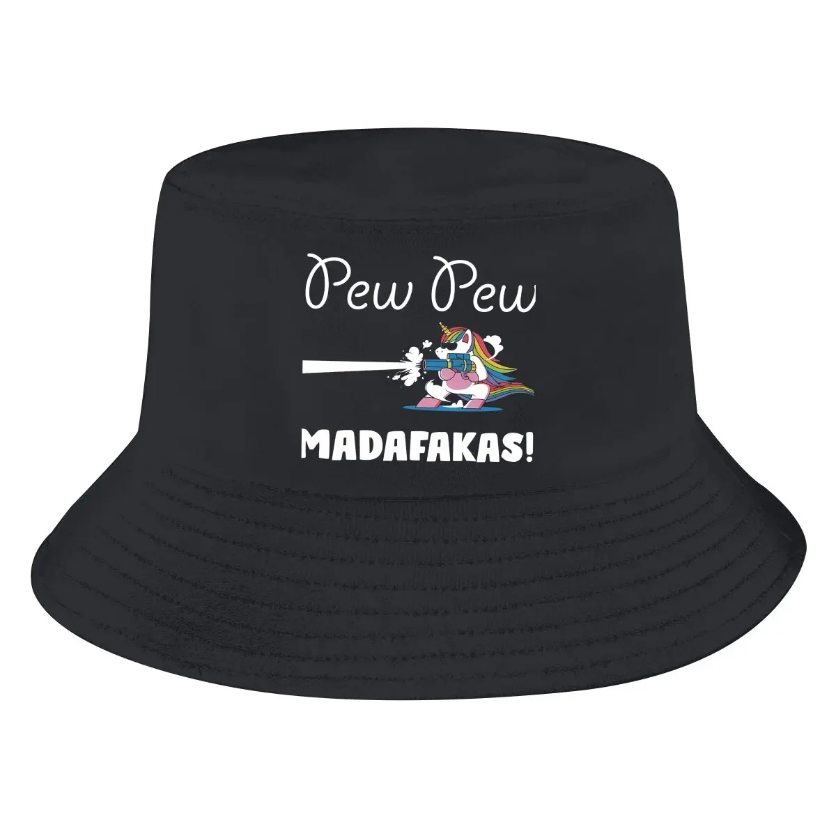 Madafakas  Animal Bucket Hat Unicorn Classic Men's Women's Fisherman Cap Hip Hop Beach Sun Fishing Hats