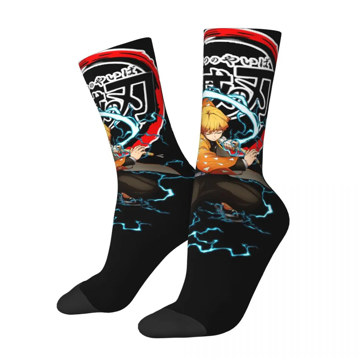 DEMON SLAYER cosy Unisex Socks,Cycling Happy 3D printing Socks,Street Style Crazy Sock