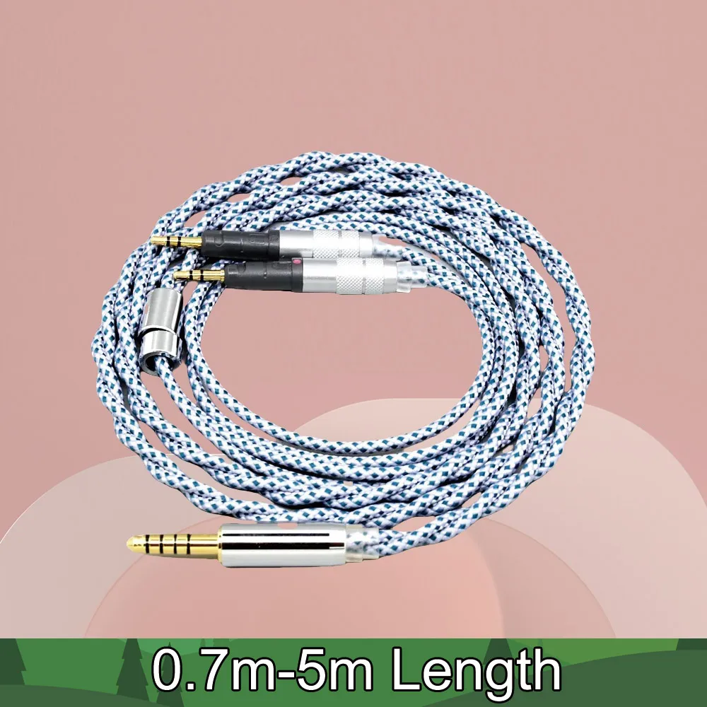 

Mix Graphene OCC Shielding Earphone Cable For Audio-Technica ATH-R70X headphone 99% Pure Silver LN008657