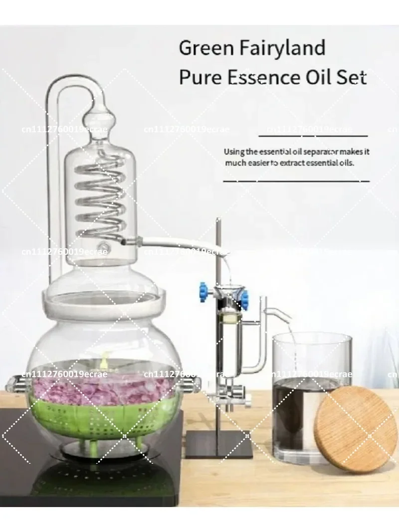 4L Essential Oil Distiller for Household Aromatherapy Hydrosol Extractor DIY Perfume Making Kit