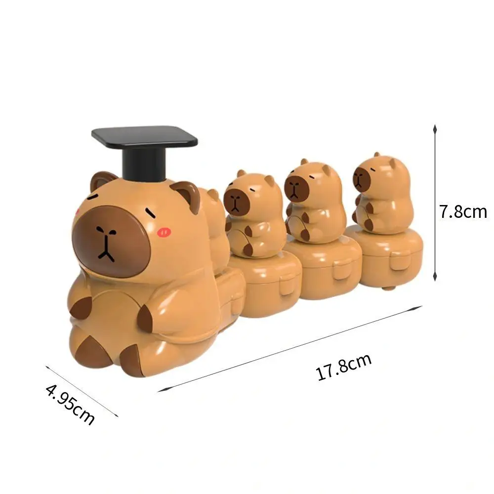 Capibara adorabile Animali dei cartoni animati Bambole di pezza Pressa Auto giocattolo Non compressa Giocattoli educativi per bambini Regalo di festa Ornamenti per il desktop