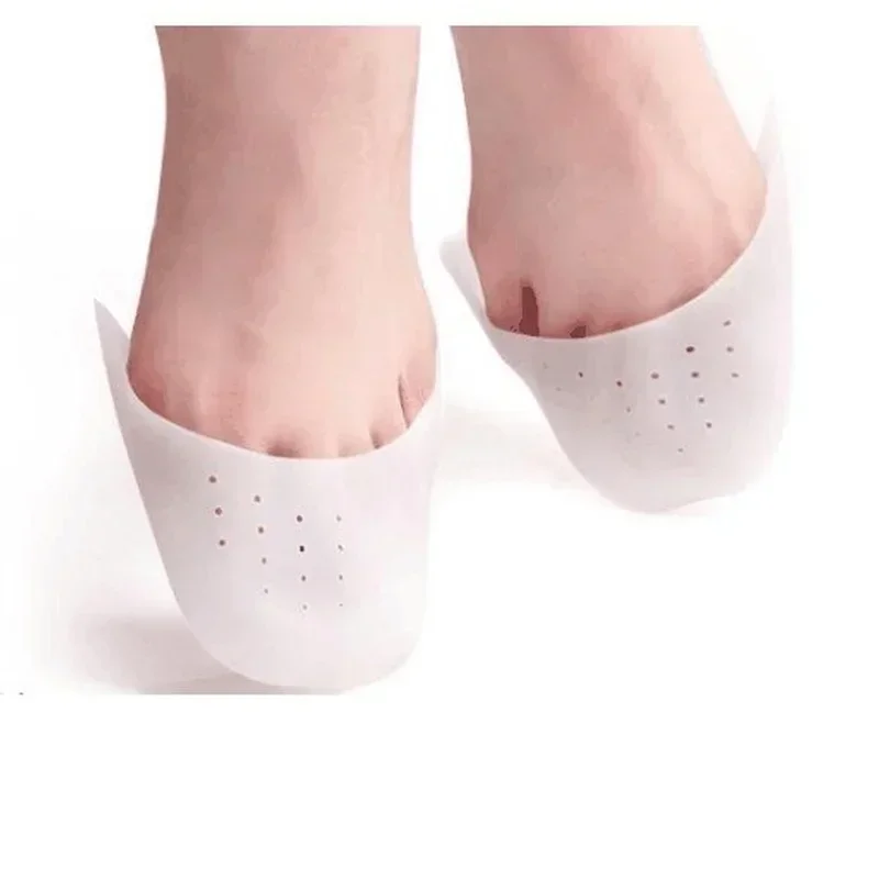 Protector de punta para zapatos de baile de Ballet con orificio de aire, herramientas de silicona para el cuidado de los pies, insertos absorbentes de suela, 1 par de almohadillas para los pies