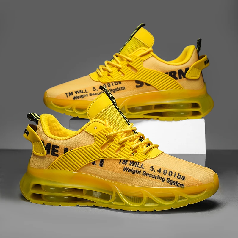 

YRZL Mens Running Shoes Sports Shoes Men Breathable Walking Sneakers Non Slip Comfortable Athletic Shoes for Gym Training Casual