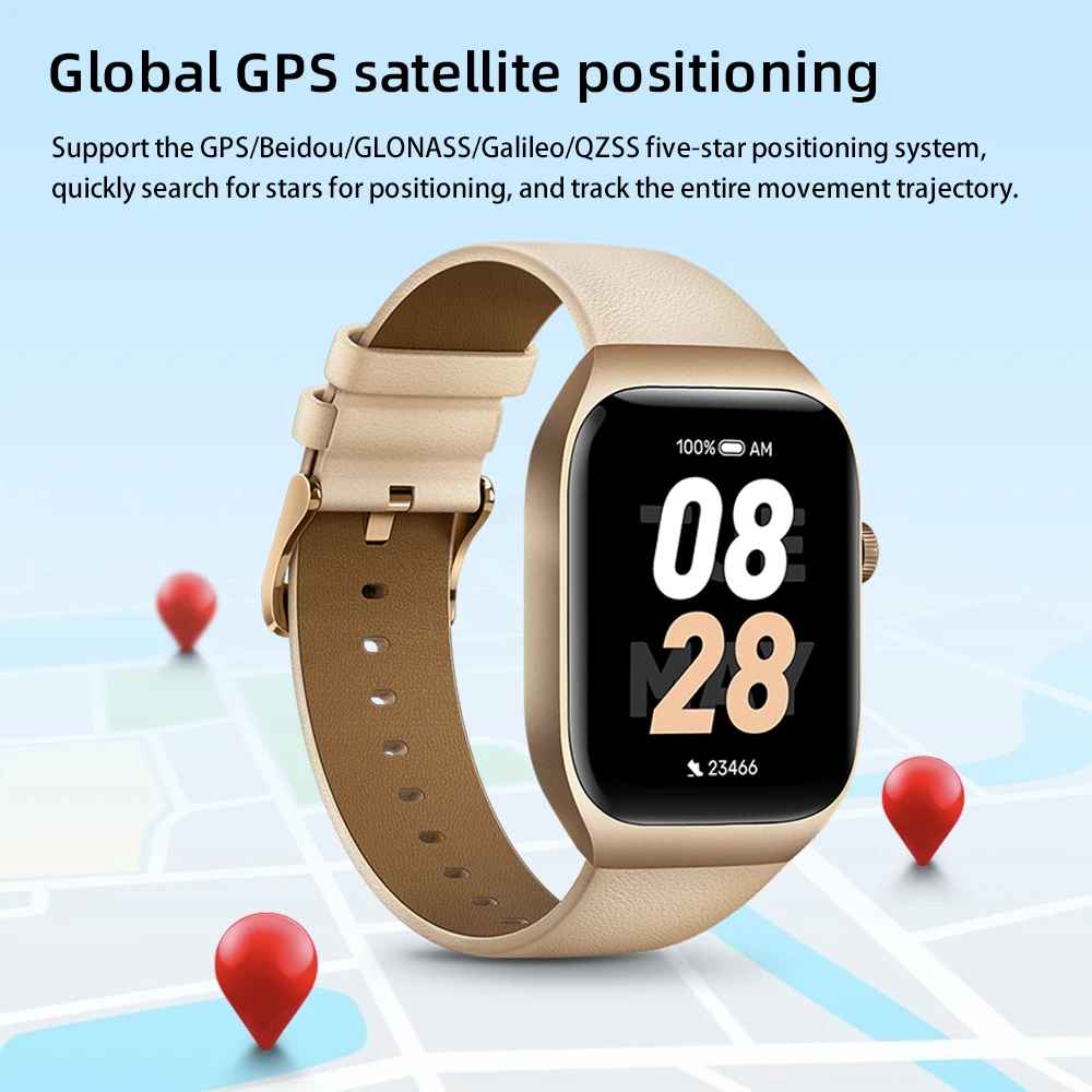 Умные часы Mibro T2 GPS Position Global 1.75 - дюймовый AMOLED экран Bluetooth вызывает 2ATM водонепроницаемый 105 спортивный режим Модные умные