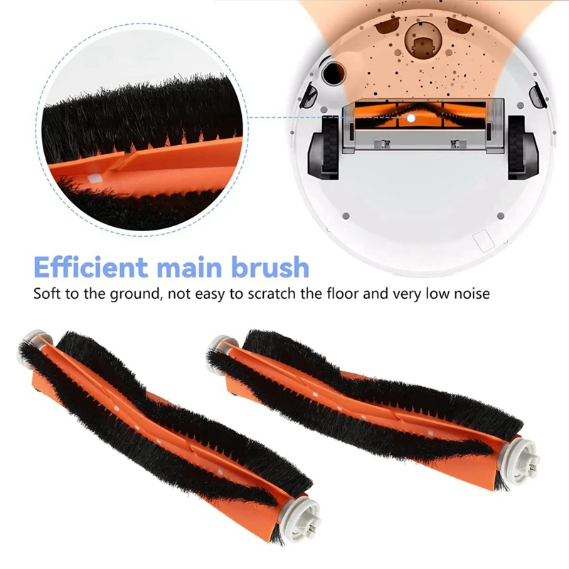 เปลี่ยนชิ้นส่วนชุดอุปกรณ์เสริมแปรงหลักแปรงด้านข้าง HEPA Filter สําหรับ Roborock S51 S55 S5 S6 S5max เครื่องดูดฝุ่นหุ่นยนต์