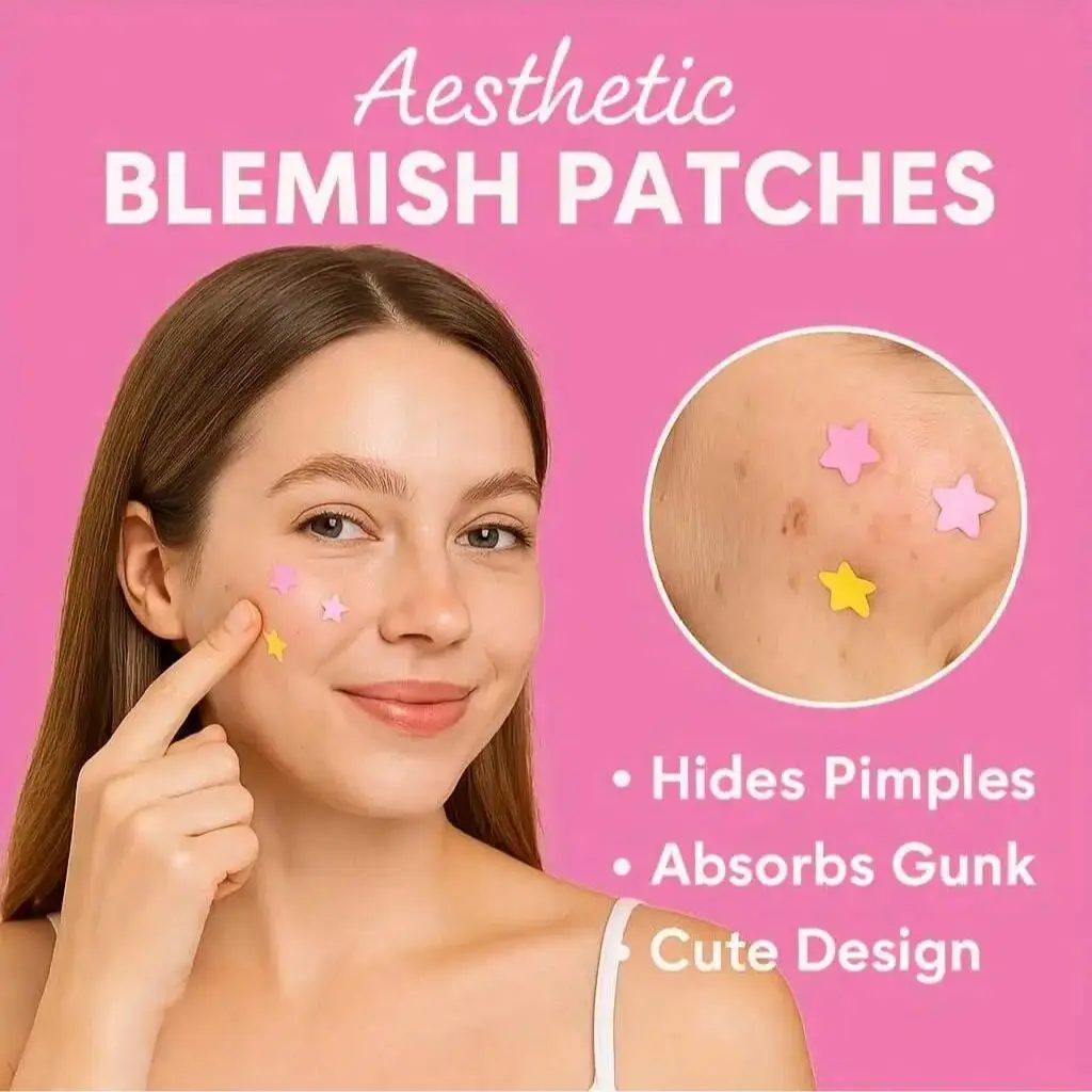 560 star shaped acne patches per box, alcohol free and fragrance free, gentle and effective, used to remove acne and blemishes