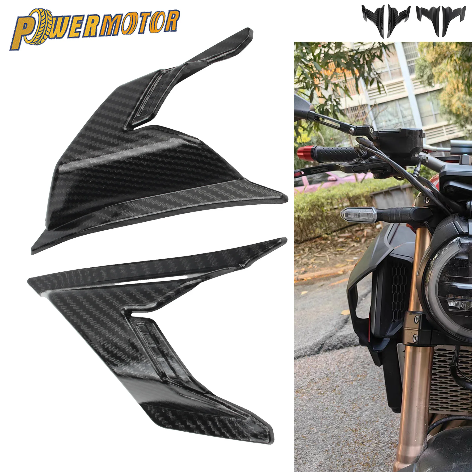 

For Honda ADV 160 2022 2023 2024 Motorcycle Winglets Side Fairings Aerodynamic Left Right Wing Deflector Modification Parts