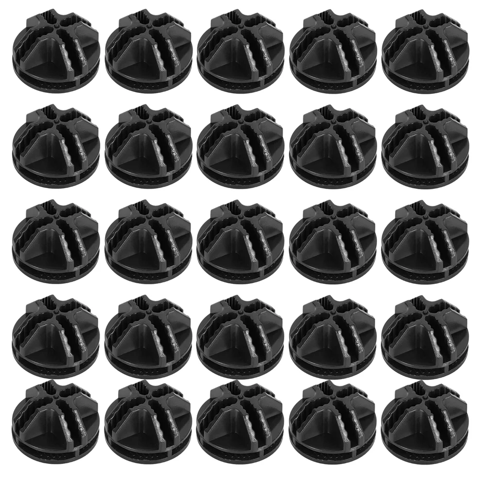 30 Pcs Buckle Closet Rack Shelf Home Cabinet Fixed Wardrobe Buckles Shoe Connector Round