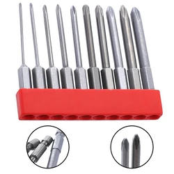 10PCS 65mm Magnetic Screwdriver Bits Set 1/4inch Hex  Alloy Steel Electric Cross Screwdriver Bits PH00 PH0 PH1 PH2 Hand Tool