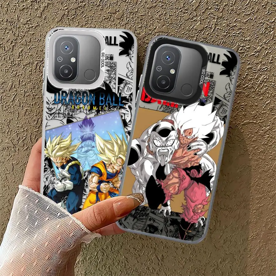Case voor Xiaomi Redmi A4 12 A1 A3 A2 Plus 13 A3x 13C 12C 14C Soft Cover Dragon Ball Comics Goku Frieza