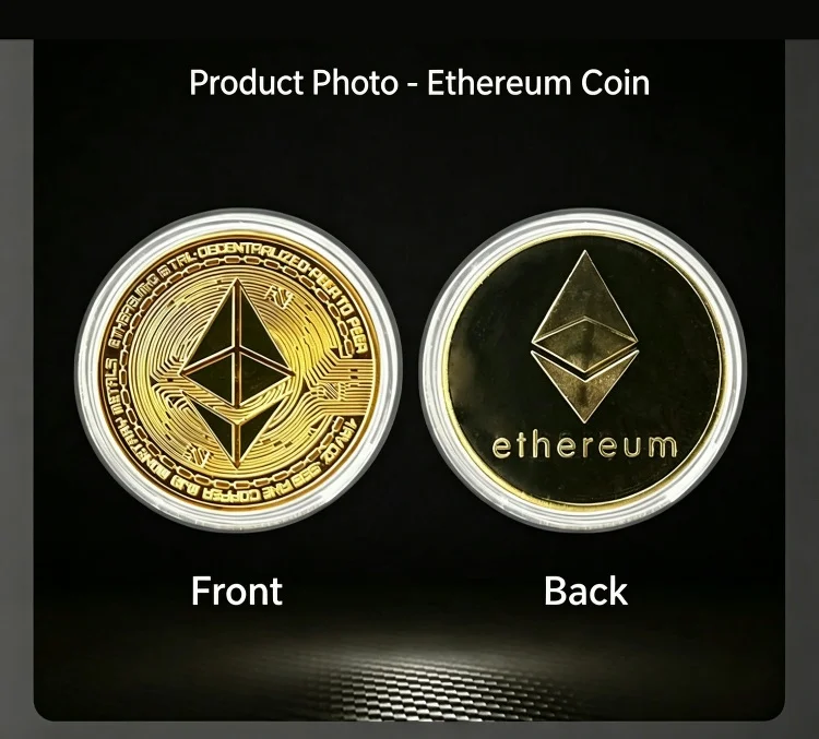 Virtuelle Währung BTC Bitcoin Weltwährung Münze Gedenkmünze Ethereum Dogecoin Sammlerstück Kreatives Geschenk – Detail 4