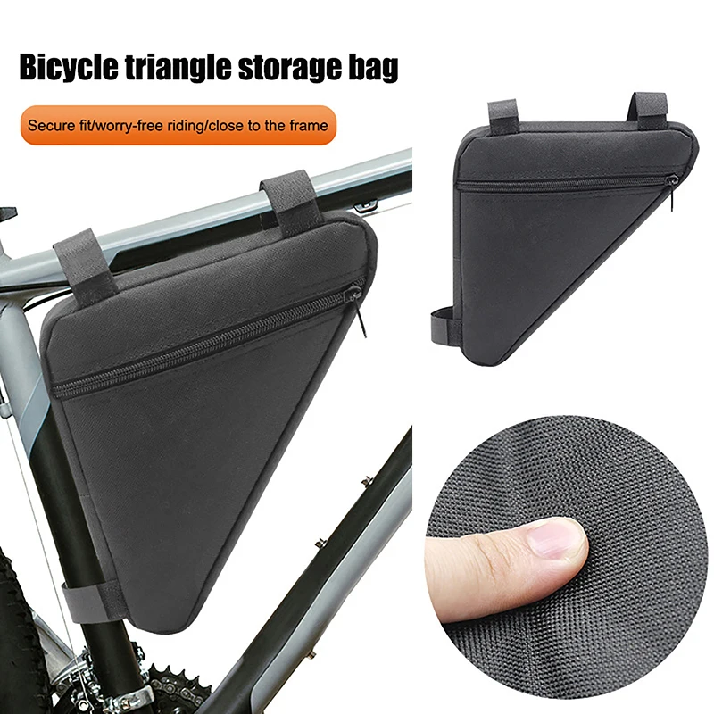 Large Bicycle Triangle Bag Bike Frame Front Tube Bag Waterproof Cycling Bag Pannier Bike Tool Bag Accessories